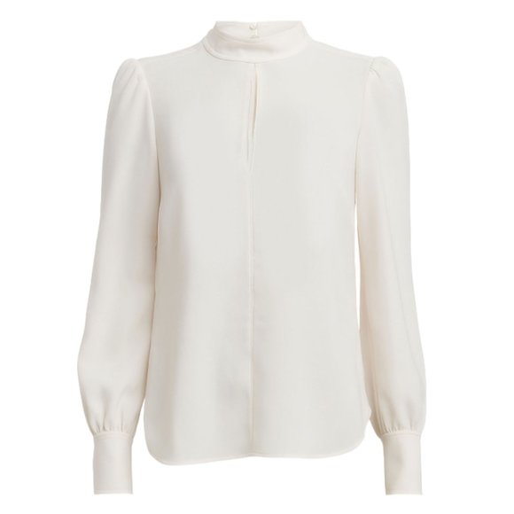 A.L.C. Marina Keyhole Crepe Blouse Size 2 New - Picture 3 of 11